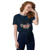 Knitting - Shut up or I will stab you - unisex organic cotton t-shirt - Image 2