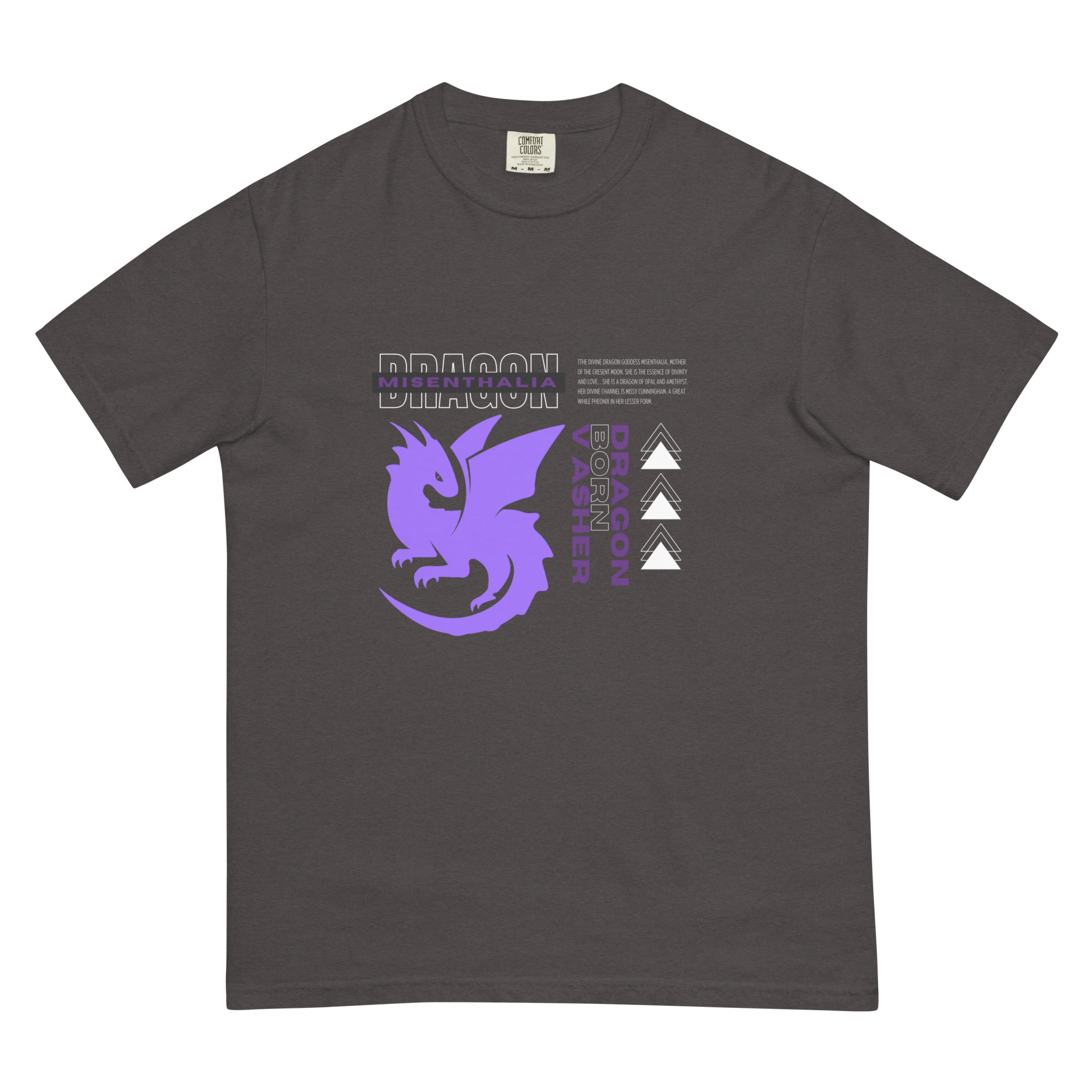 Misenthalia Dragon Born dyed heavyweight t-shirt - Image 4